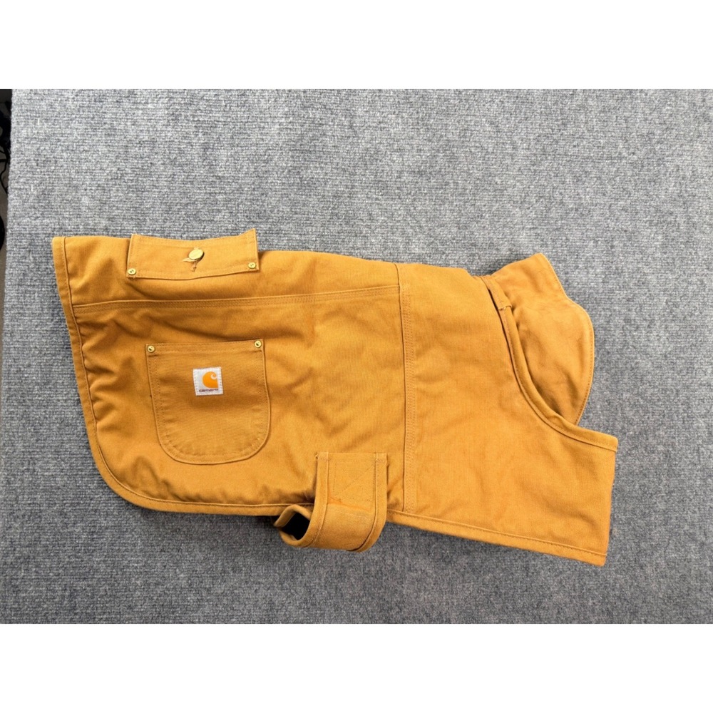 Carhartt Dog Chore Coat Large Brown Duck Canvas Insulated Pet Jacket PX0340